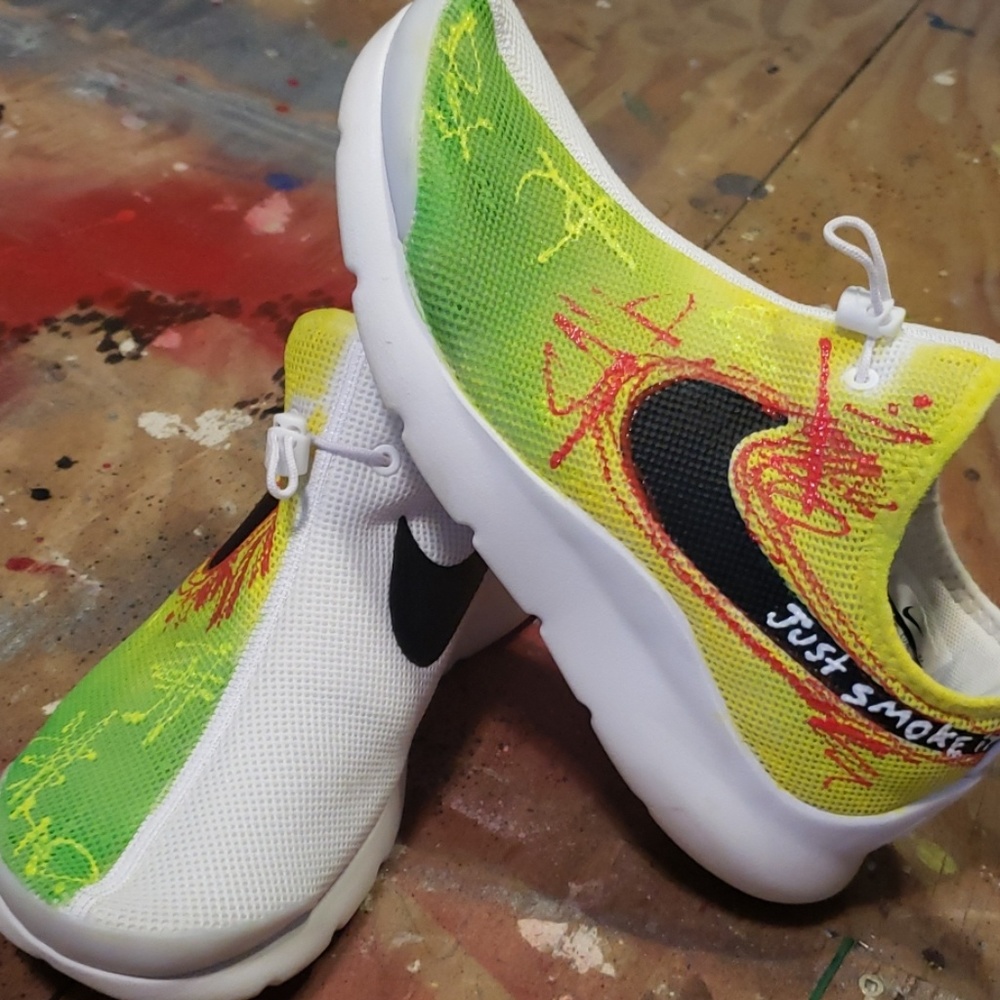 Custom Just smoke it nikes